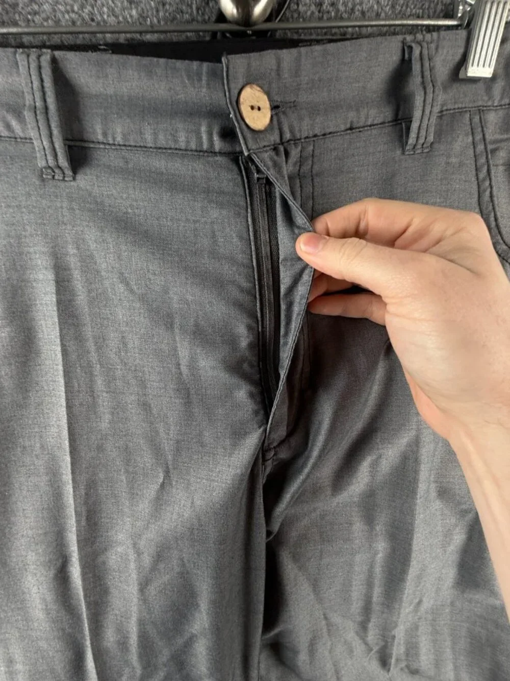 Travis Matthew Golf Pants Polyester Rayon Blend Gray Outdoors Men ACTL 36X29